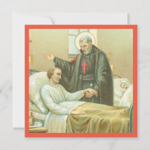 St. Camillus Comforting an Invalid (M 021) Card