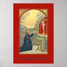 St. Camillus Praying Before a Crucifix (M 020)
