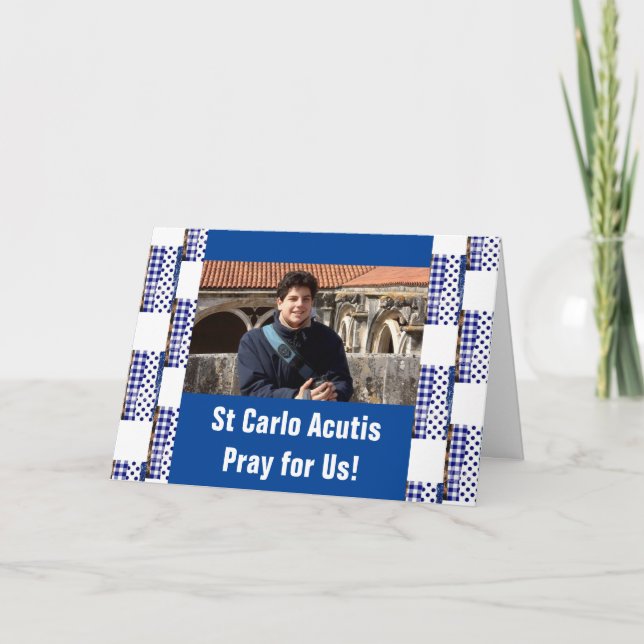 St Carlo Acutis Thank You Card (Front)