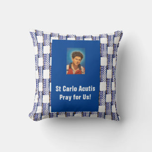 St Carlo Acutis Throw Pillow