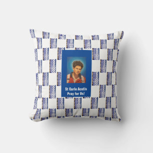 St Carlo Acutis Throw Pillow