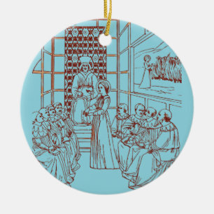 St Catherine Disputing with Scholars by Masolino Ceramic Ornament