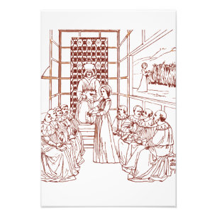 St Catherine Disputing with Scholars by Masolino Photo Print