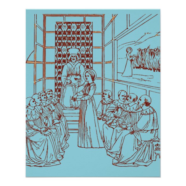St Catherine Disputing with Scholars by Masolino Poster (Front)