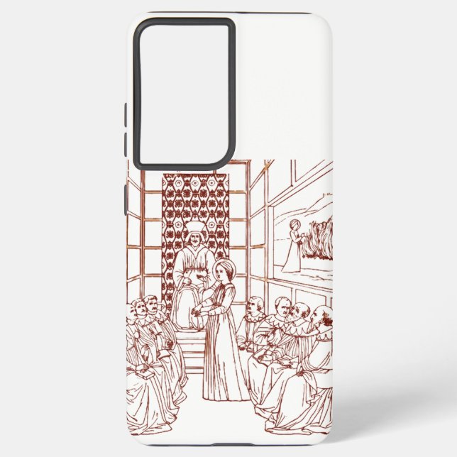 St Catherine Disputing with Scholars by Masolino Samsung Galaxy S21 Ultra Case (Back)