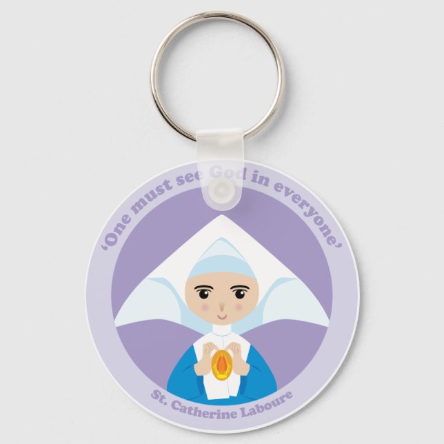 St. Catherine Laboure Keychain (Front)