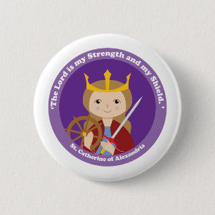 St. Catherine of Alexandria 2 Inch Round Button
