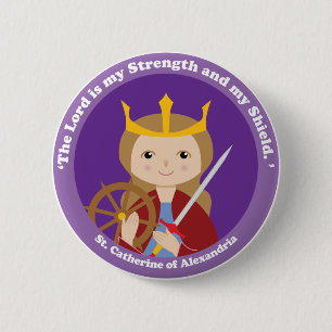 St. Catherine of Alexandria 2 Inch Round Button