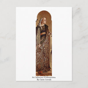St.Catherine Of Alexandria By Carlo Crivelli Postcard