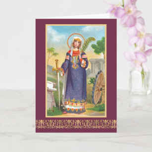 St. Catherine of Alexandria in Egyptian Dress Card