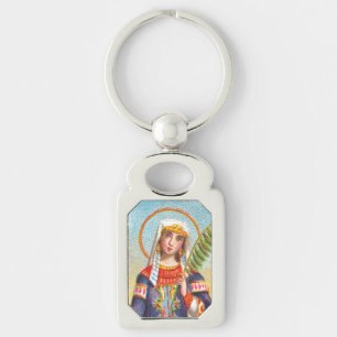 St. Catherine of Alexandria in Egyptian Dress Keychain