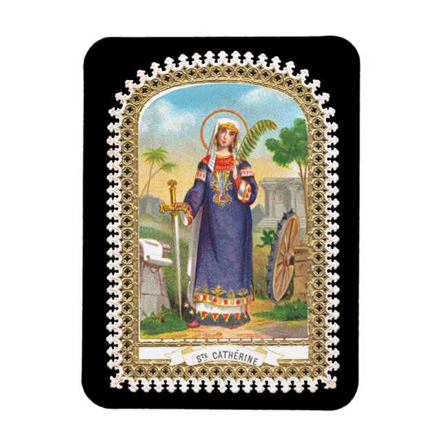 St. Catherine of Alexandria in Egyptian Dress Magnet (Vertical)