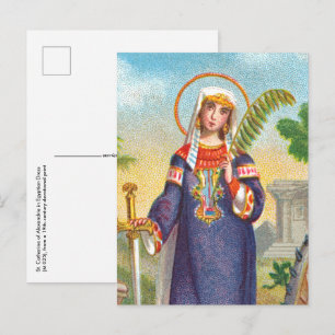 St. Catherine of Alexandria in Egyptian Dress Post Postcard