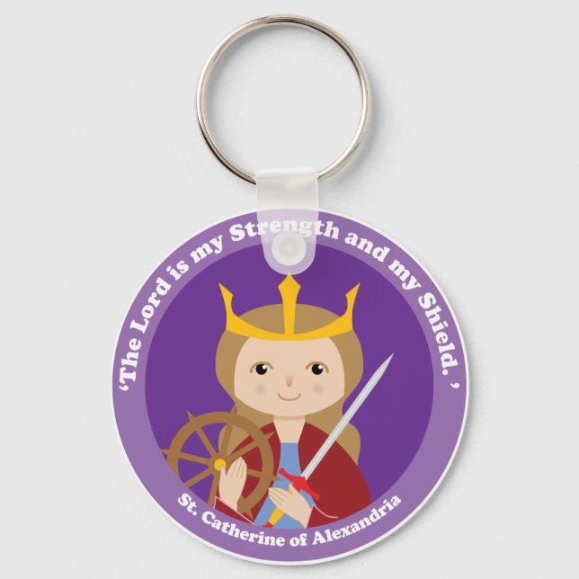 St. Catherine of Alexandria Keychain (Front)