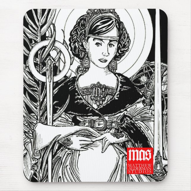 St. Catherine of Alexandria Mousepad (Front)