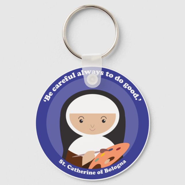 St. Catherine of Bologna Keychain (Front)