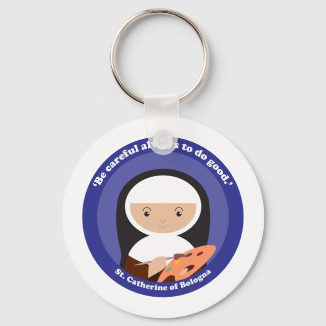 St. Catherine of Bologna Keychain (Front)