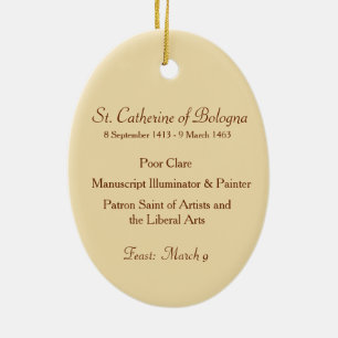 St. Catherine of Bologna (SAU 027) Ceramic Ornament