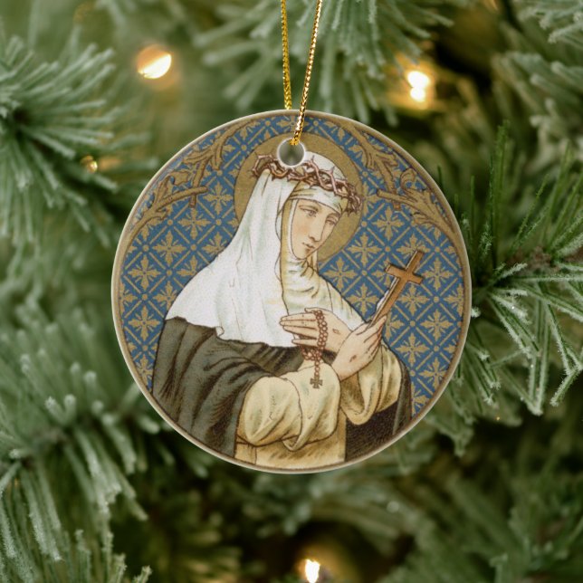 St. Catherine of Siena (BK 19) Ceramic Ornament (Tree)