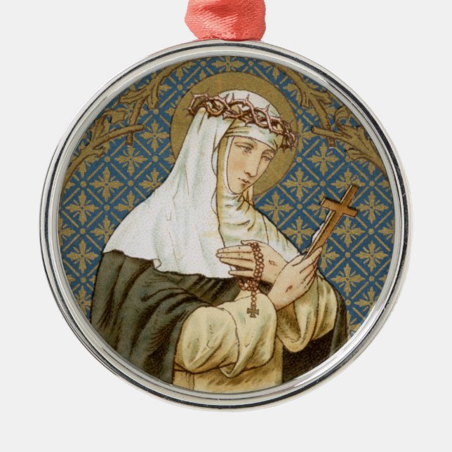 St. Catherine of Siena (BK 19) Metal Ornament (Front)