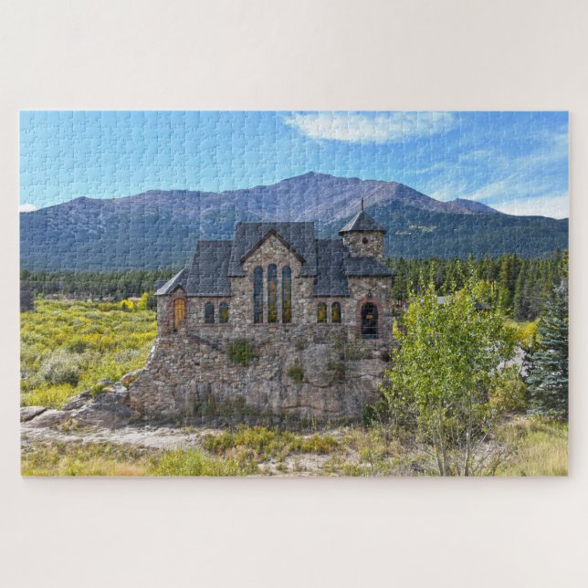 St Catherine of Siena Chapel, Allenspark, Colorado Jigsaw Puzzle (Horizontal)