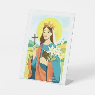 St. Catherine of Siena Pedestal Sign
