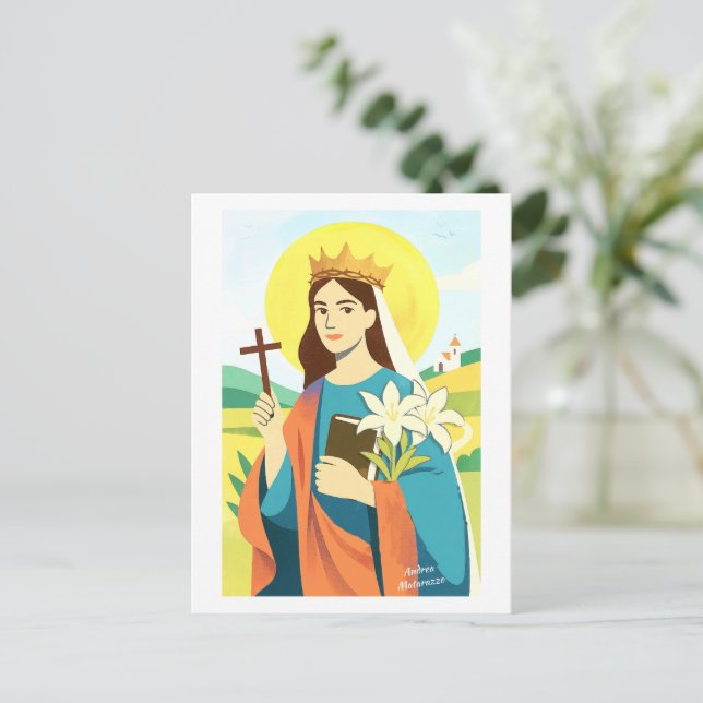 St. Catherine of Siena  Postcard (Standing Front)