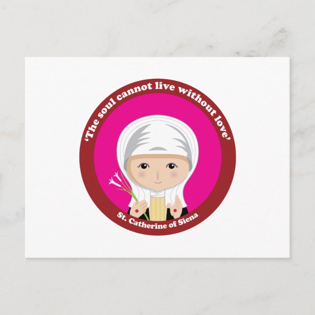 St. Catherine of Siena Postcard (Front)