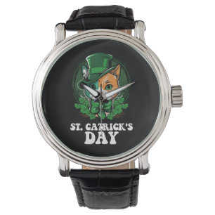 St Catricks Day Cat Lovers St Patrick's Day Watch
