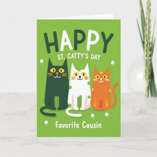 St Cattys Day Cousin Card