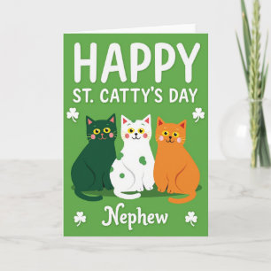 St Cattys Day Nephew Card