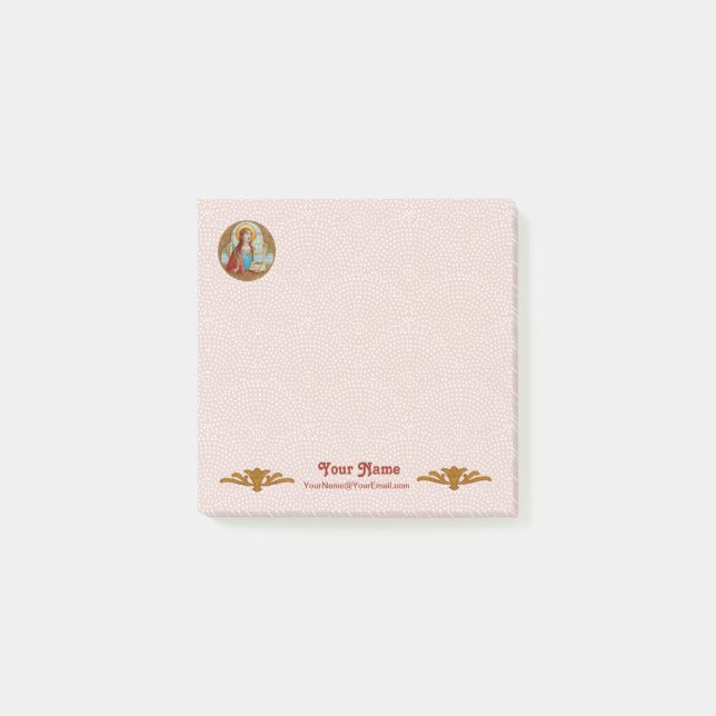 St. Cecilia of Rome (BK 003) 3"x3" Post-it Notes (Front)