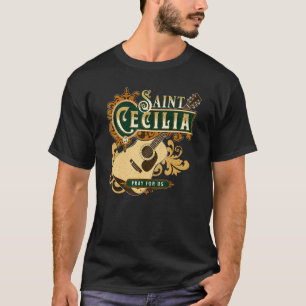 St Cecilia of Rome Patron Saint of Music Catholic T-Shirt