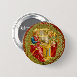 St. Cecilia of Rome (SNV 36) 2 Inch Round Button
