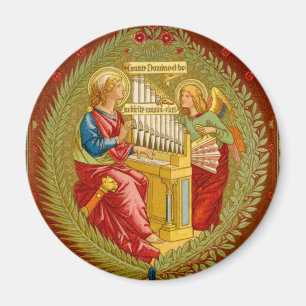 St. Cecilia of Rome (SNV 36) Round Magnet