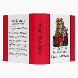 St. Cecilia with Hymn Board (Nuremberg) Binder