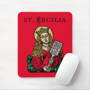 St. Cecilia with Hymn Board (Nuremberg) Mouse Pad