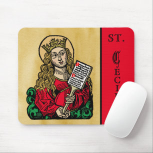 St. Cecilia with Hymn Board (Nuremberg) Mouse Pad