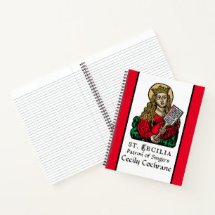 St. Cecilia with Hymn Board (Nuremberg) Notebook