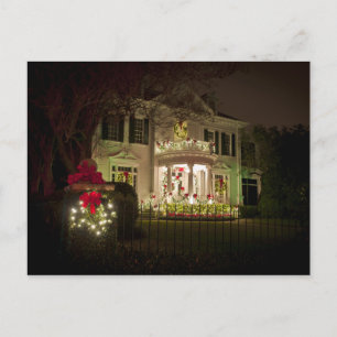 St Charles Avenue Holiday lights Postcard
