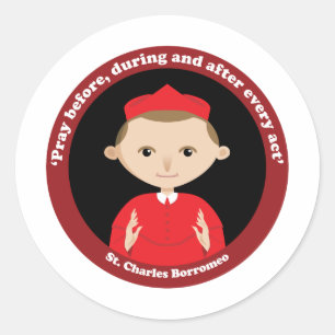 St. Charles Borromeo Classic Round Sticker