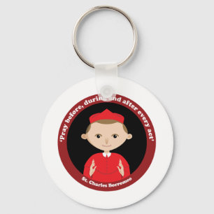 St. Charles Borromeo Keychain