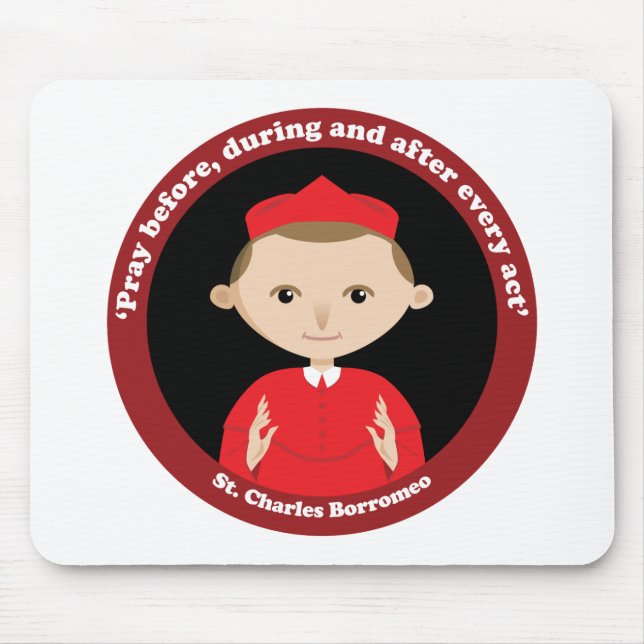St. Charles Borromeo Mouse Pad (Front)