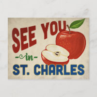 St. Charles Missouri Apple - Vintage Travel