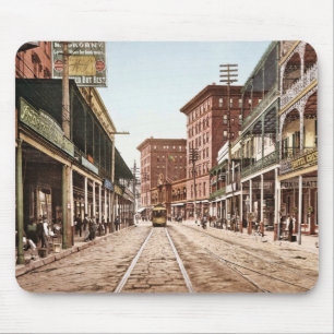 St. Charles Street New Orleans 1900 Mouse Pad