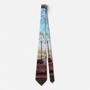 St Charles Walkway Painterly Neck Tie