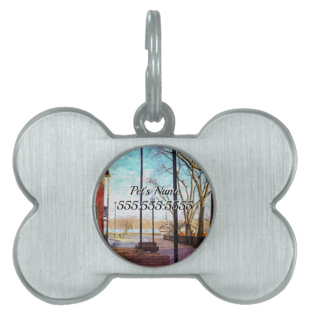 St Charles Walkway Painterly Pet ID Tag (Front)