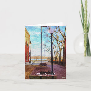 St Charles Walkway Painterly Thank You Card