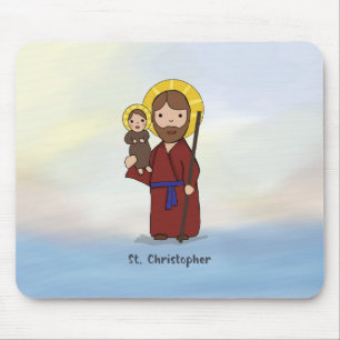St. Christopher Feast Day Saint Mouse Pad