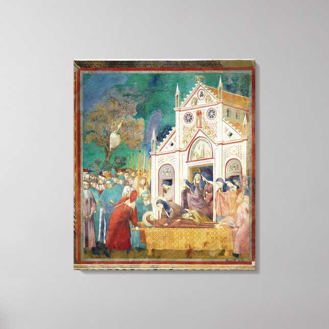 St. Clare Embraces the Body of St. Francis Canvas Print (Front)